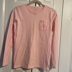 Vineyard Vines long sleeve shirt in pink size kids large 14  NWOT